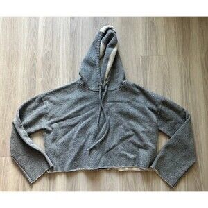 Alala cropped gray hoodie‎ sweater size small